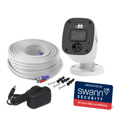 Home 2K DVR Audio/Video Flashing & Spotlight Add-On Bullet Camera | SWPRO-2KMQB