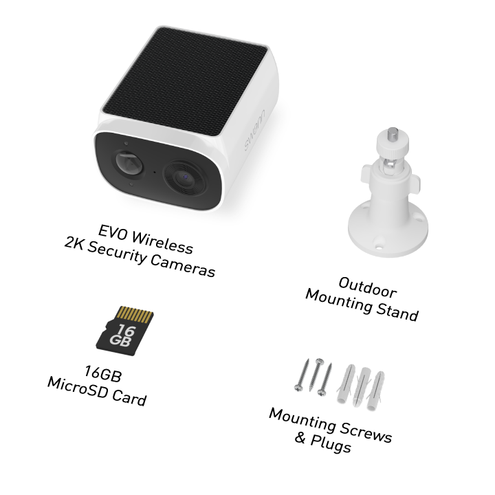 EVO Wireless 2K Solar Security Camera | SWIFI-SESOL2KBC